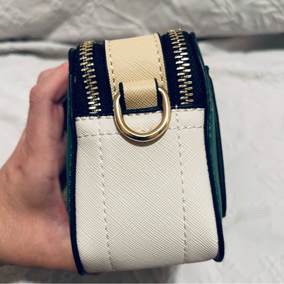 Green Crossbody purse stunning gift new with clutch 2 piece set VEGAN LEATHER - Picture 9 of 13